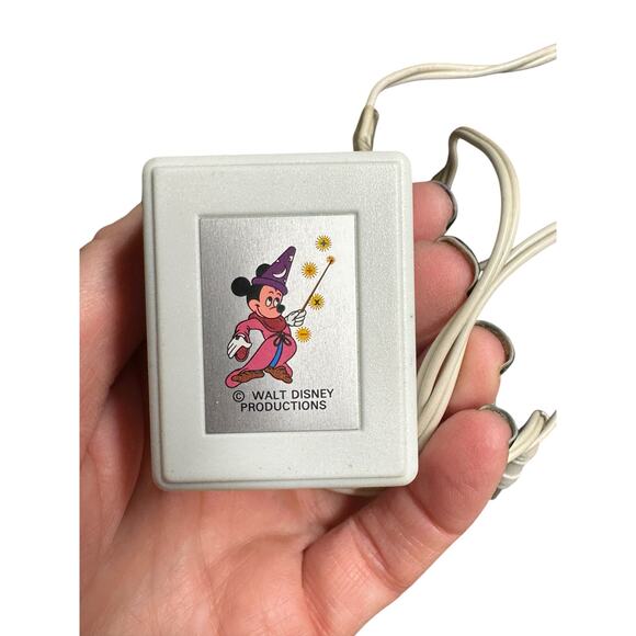 Vintage Mickey Mouse Sorcerer Calculator with Original Adaptor and Bag. Tested! - Picture 2 of 9